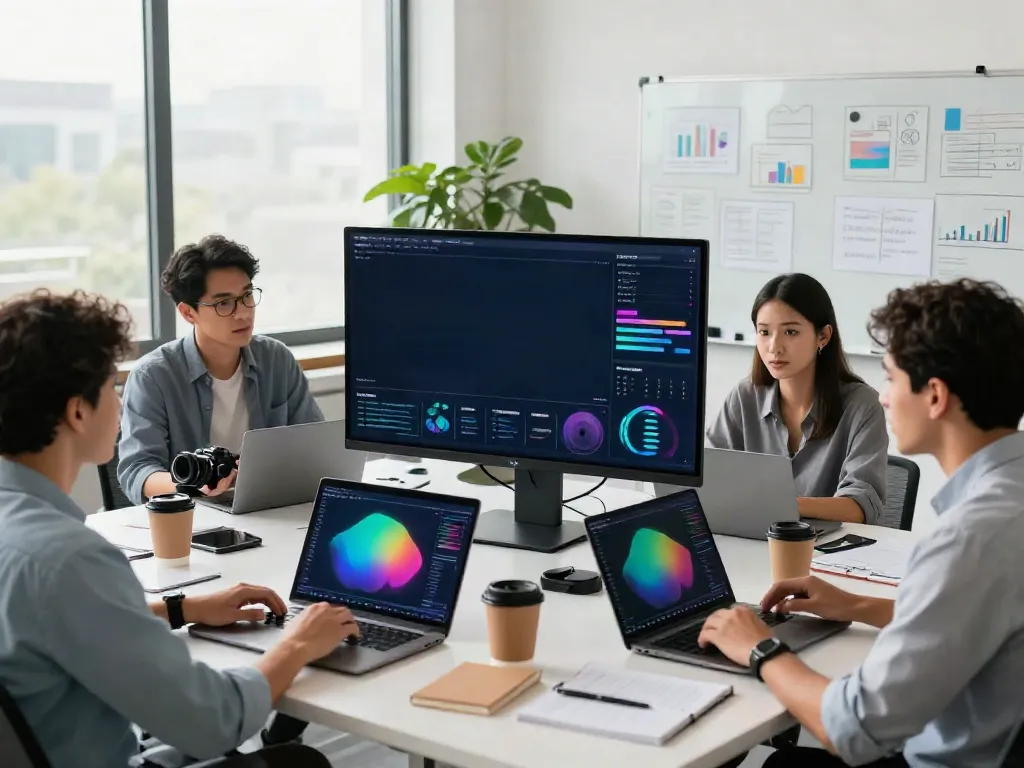 Track brand mentions in ChatGPT visualization during a marketing strategy session.