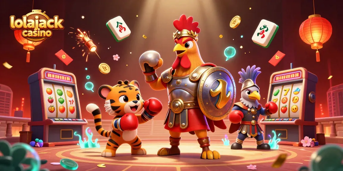 Experience thrilling gameplay at lolajack casino with vibrant slots, lucky symbols, and dynamic 3D characters.