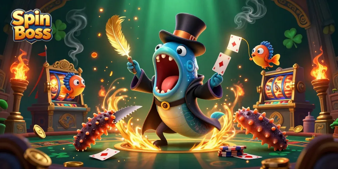 Spin Boss captures the excitement of online gaming with dynamic casino elements and magical sea creatures.