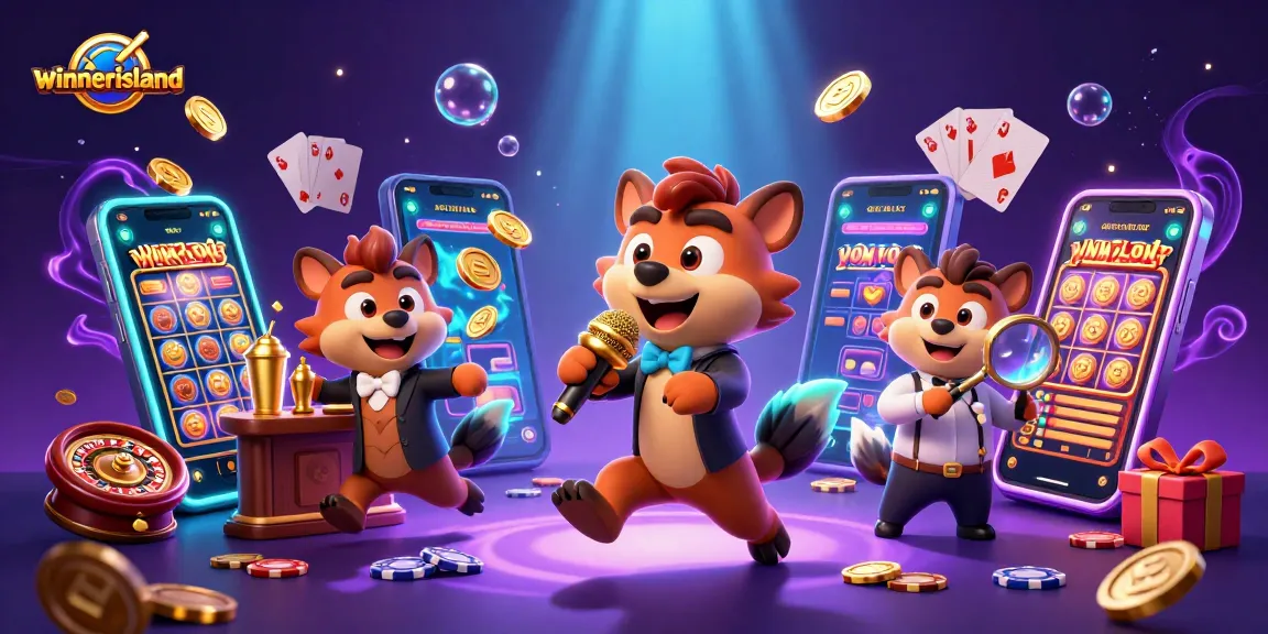 Experience the excitement of winnerisland with vibrant casino characters and dynamic gaming elements.